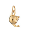 Wholesale Stainless Steel Heart Shape Pendant Teapot Biscuit Love Style Electroplated With 18K Gold Color