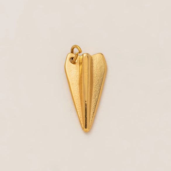 Wholesale Stainless Steel Heart Shape Pendant Teapot Biscuit Love Style Electroplated With 18K Gold Color