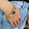 Wholesale Stainless Steel Heart Shape Pendant Teapot Biscuit Love Style Electroplated With 18K Gold Color
