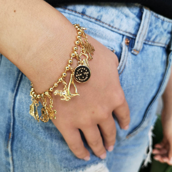 Wholesale Stainless Steel Heart Shape Pendant Teapot Biscuit Love Style Electroplated With 18K Gold Color
