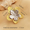 Wholesale Stainless Steel Heart Shape Ring Double Gold And Silver Color Matching Electroplating Design Natural Geometric Style Unisex