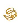 Wholesale Stainless Steel Heart Shape Ring Natural Geometric Style Electroplating For Women