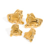 Wholesale Stainless Steel Heart Shape Rivet Electroplated Women's Earrings Jewelry