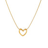 Wholesale Stainless Steel Heart Shape Snake Bone Chain Necklace Polished Electroplated For Women Fashion Style