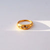 Wholesale Stainless Steel Heart Shaped Cast Electroplated Diamond Couple Rings Elegant Fashionable Retro And Versatile