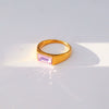 Wholesale Stainless Steel Heart Shaped Cast Electroplated Diamond Couple Rings Elegant Fashionable Retro And Versatile