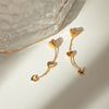 Wholesale Stainless Steel Heart Shaped Earrings Jewelry With Electroplating Treatment For Women
