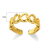 Wholesale Stainless Steel Heart Shaped Geometric Ring With Electroplating For Women