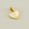 Wholesale Stainless Steel Heart Shaped Letter Pendant Clavicle Chain With Electroplating