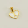 Wholesale Stainless Steel Heart Shaped Letter Pendant Clavicle Chain With Electroplating