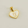 Wholesale Stainless Steel Heart Shaped Letter Pendant Clavicle Chain With Electroplating