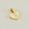 Wholesale Stainless Steel Heart Shaped Letter Pendant Clavicle Chain With Electroplating
