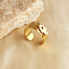 Wholesale Stainless Steel Heart Shaped Pendant Ring With Electroplating For Women And Men Natural And Geometric Style