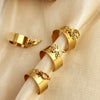 Wholesale Stainless Steel Heart Shaped Pendant Ring With Electroplating For Women And Men Natural And Geometric Style