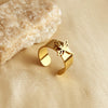Wholesale Stainless Steel Heart Shaped Pendant Ring With Electroplating For Women And Men Natural And Geometric Style