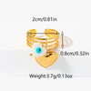 Wholesale Stainless Steel Heart Shaped Personality Devil's Eye Opening Ring Jewelry With Electroplating