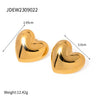 Wholesale Stainless Steel Heart Shaped Polished Earrings For Women