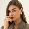 Wholesale Stainless Steel Heart Shaped Polished Earrings For Women