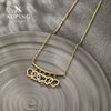 Wholesale Stainless Steel Heart Tassel Necklace 14K Goldplated Electroplating For Women