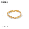 Wholesale Stainless Steel Heart Zircon Ring With Electroplating For Women