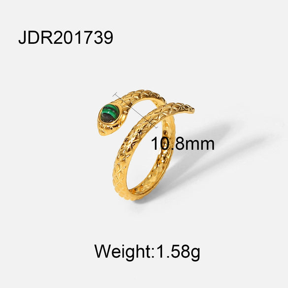 Wholesale Stainless Steel Heart Zircon Ring With Electroplating For Women