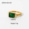 Wholesale Stainless Steel Heart Zircon Ring With Electroplating For Women