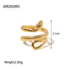 Wholesale Stainless Steel Heart Zircon Ring With Electroplating For Women