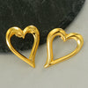 Wholesale Stainless Steel Heartshaped Electroplated Fashion Retro Women's Earrings