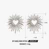 Wholesale Stainless Steel Heartshaped Electroplated Love Earrings For Women