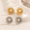 Wholesale Stainless Steel Heartshaped Electroplated Love Earrings For Women