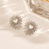 Wholesale Stainless Steel Heartshaped Electroplated Love Earrings For Women