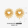 Wholesale Stainless Steel Heartshaped Electroplated Love Earrings For Women
