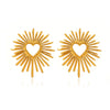 Wholesale Stainless Steel Heartshaped Electroplated Love Earrings For Women
