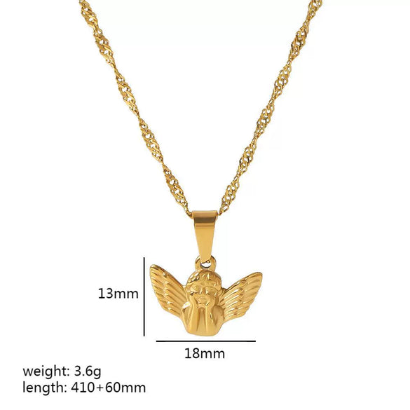 Wholesale Stainless Steel Heartshaped Geometric Texture Pendant Necklace With Electroplating For Women