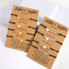 Wholesale Stainless Steel Heartshaped Handwoven Friendship And Parentchild Bracelet