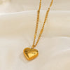 Wholesale Stainless Steel Heartshaped 18K Goldplated Love Necklace In Ins Style