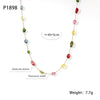 Wholesale Stainless Steel Heartshaped Letter Clavicle Necklace With Electroplating Treatment Light Luxury Style