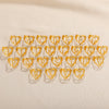 Wholesale Stainless Steel Heartshaped Letter Ring Electroplated For Women