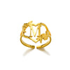 Wholesale Stainless Steel Heartshaped Letter Ring Electroplated For Women