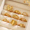 Wholesale Stainless Steel Heartshaped Love Ring Electroplated For Women