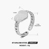 Wholesale Stainless Steel Heartshaped Ring Electroplated For Ladies