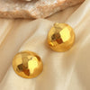 Wholesale Stainless Steel Heartshaped Threedimensional Earrings With Electroplating For Women And Couple Style