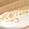 Wholesale Stainless Steel Heartshaped Zircon Pendant Necklace With Electroplating For Women Light Luxury Style