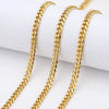 Wholesale Stainless Steel Hip Hop Six Sided Grinding Electroplated Necklace Chain For Boys