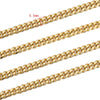 Wholesale Stainless Steel Hip Hop Six Sided Grinding Electroplated Necklace Chain For Boys