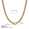 Wholesale 316L Stainless Steel Hiphop Style Geometric Necklace For Women Goldplated Electroplating