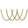 Wholesale 316L Stainless Steel Hiphop Style Geometric Necklace For Women Goldplated Electroplating