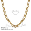 Wholesale 316L Stainless Steel Hiphop Style Geometric Necklace For Women Goldplated Electroplating