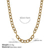 Wholesale 316L Stainless Steel Hiphop Style Geometric Necklace For Women Goldplated Electroplating