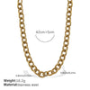 Wholesale 316L Stainless Steel Hiphop Style Geometric Necklace For Women Goldplated Electroplating